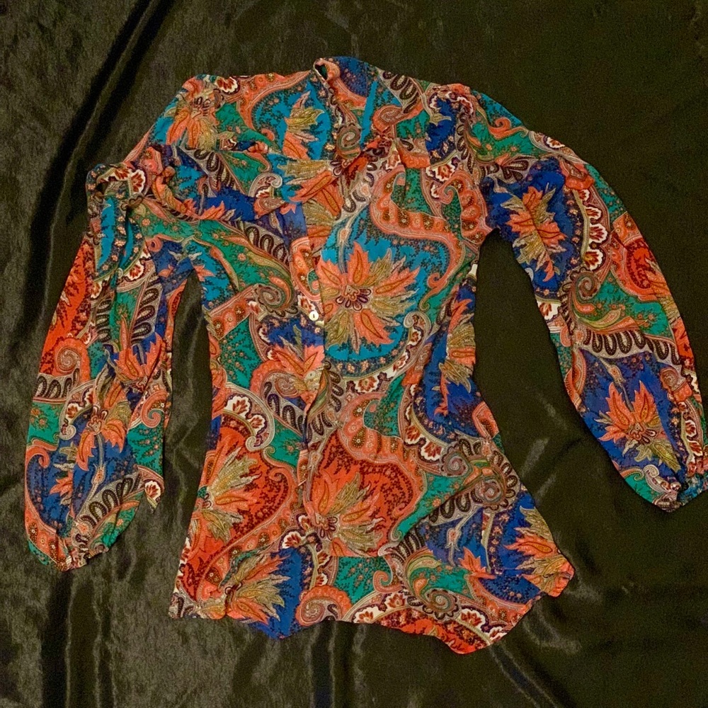 Paisley Chiffon Blouse